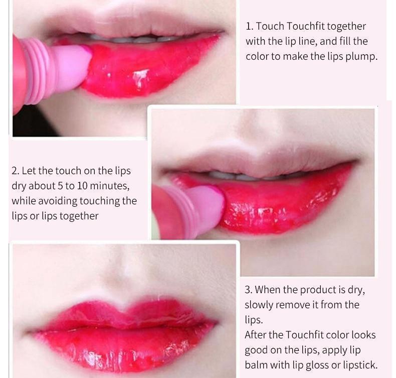 LUXURY LIPS PEEL OFF MASK PINK AND RED (2 IN A PACK)